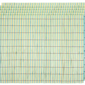Alsino 6er Set Bambus Platzmatten 145098 blau gelb Tischsets Platzsets Tischmatte Tischdeko Platzdeckchen 44cm x 28,5cm