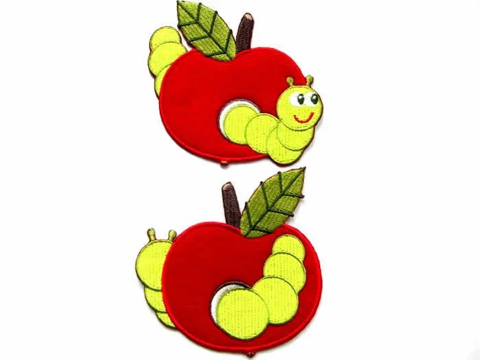 Apfel Vorder- und Rückseite