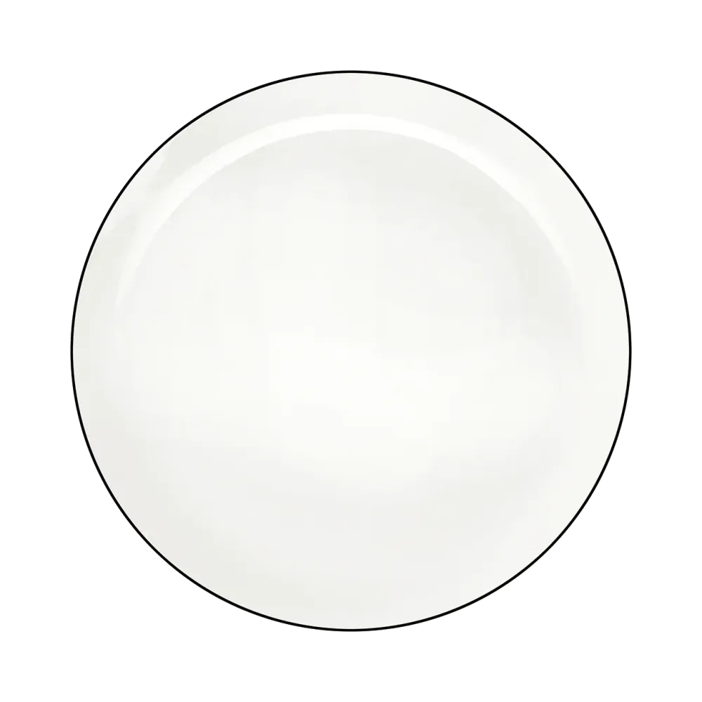 ASA Selection Frühstücksteller / Dessertteller Table Ligne Noire ø 21 cm - 4 Stück