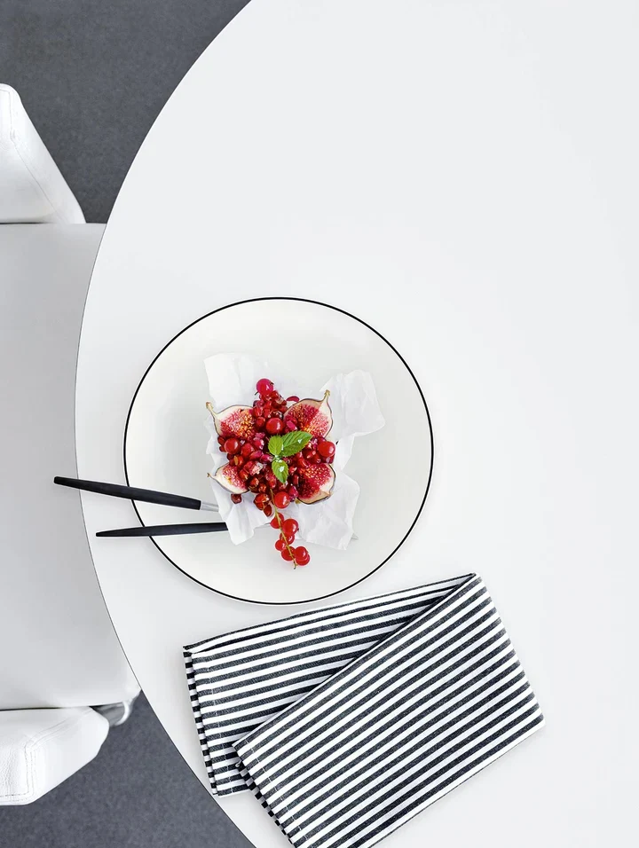 ASA Selection Frühstücksteller / Dessertteller Table Ligne Noire ø 21 cm - 4 Stück