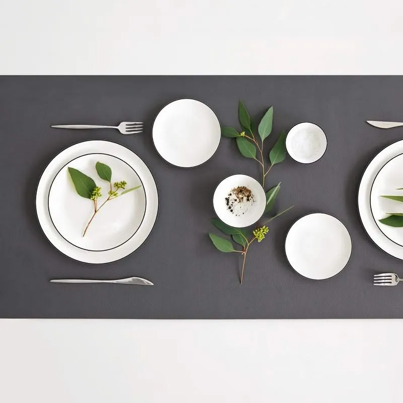 ASA Selection Frühstücksteller / Dessertteller Table Ligne Noire ø 21 cm - 4 Stück