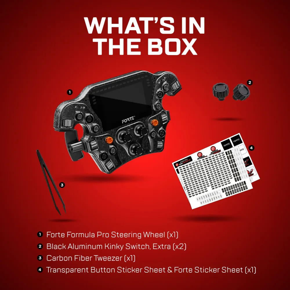 Asetek Forte Formula Pro Wheel Button Box