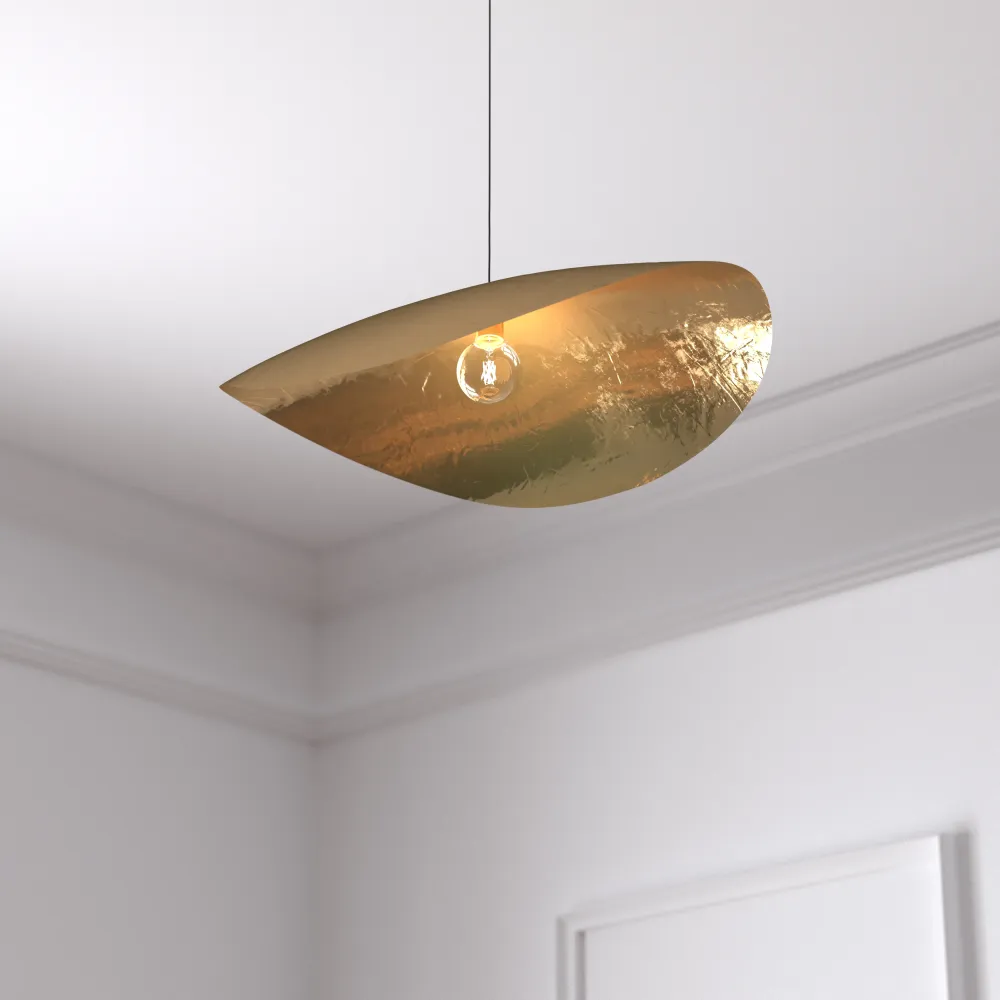 Atmosphena Hanging Lamp Arlo - E27, nicht inbegriffen - Ø28xh48cm - Gold