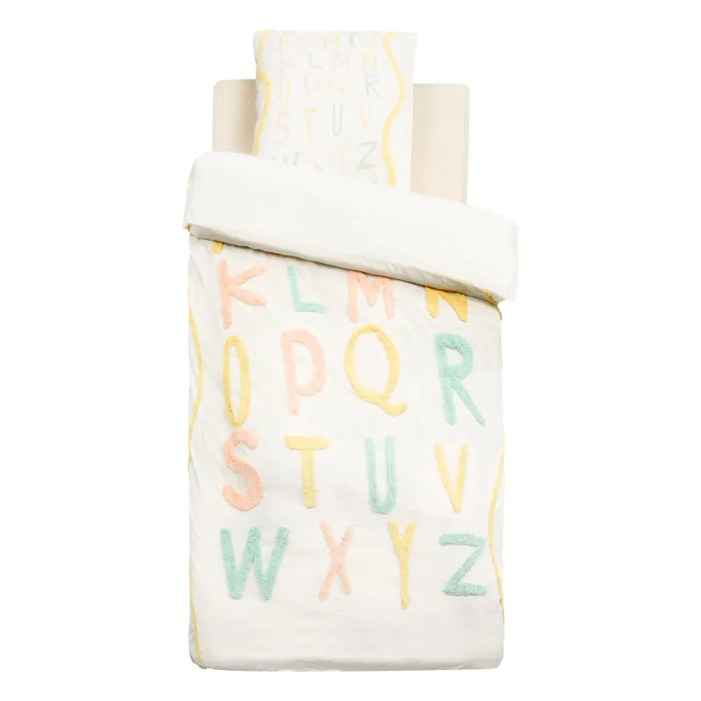 Atmosphera Kids Billie Bettbezug-Set mit 1 Kissenbezug 140 x 200 cm/65 x 65 cm Bär