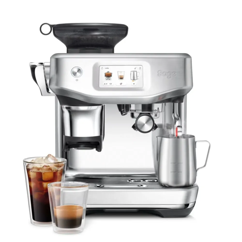 Automatische Espresso-Maschine mit Mahlwerk, Touchscreen und Kalt-Extraktion Barista Touch™ Impress Sage