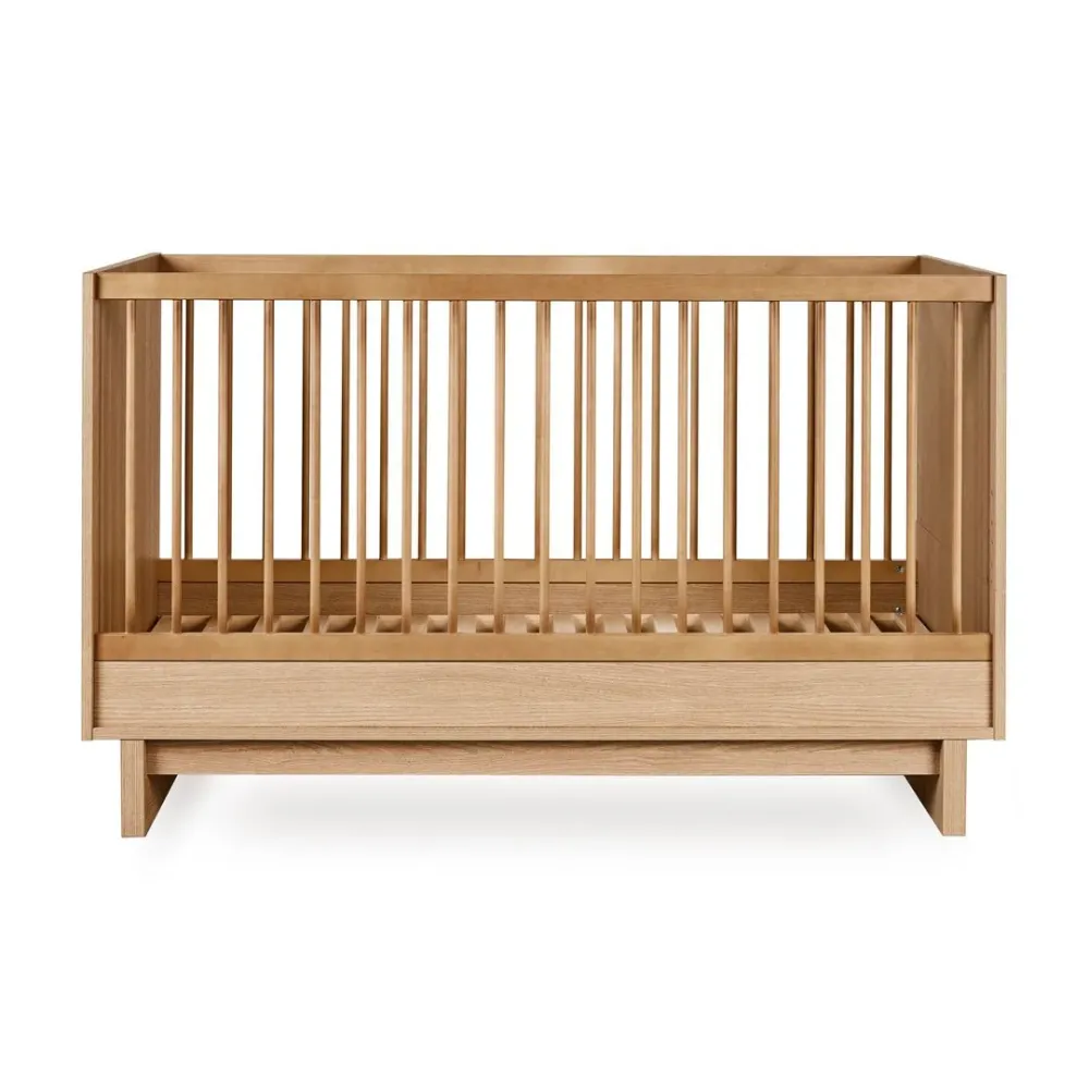 Babybett Kyo - Honey Ash 140x70cm (inkl. Umbaumöglichkeit ein Kinderbett 140x70cm)