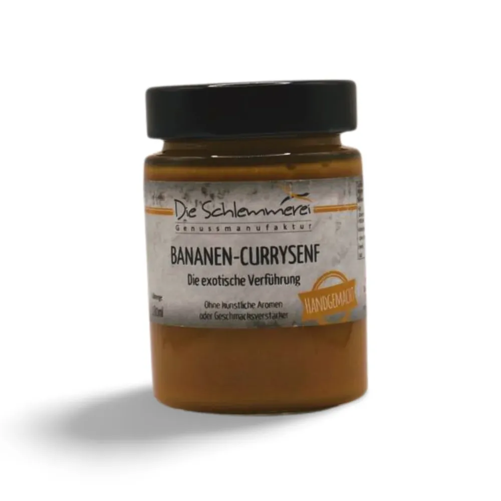 Bananen-Currysenf, fruchtig und aromatisch