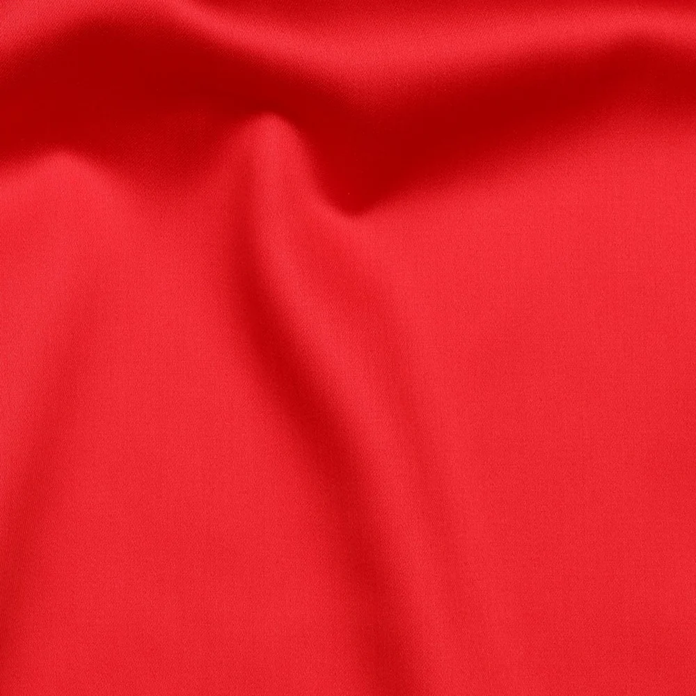 Baumwollsatin uni rot