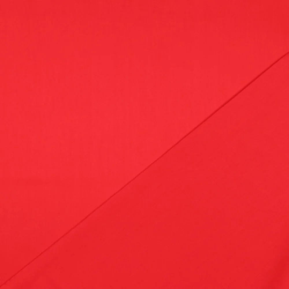 Baumwollsatin uni rot