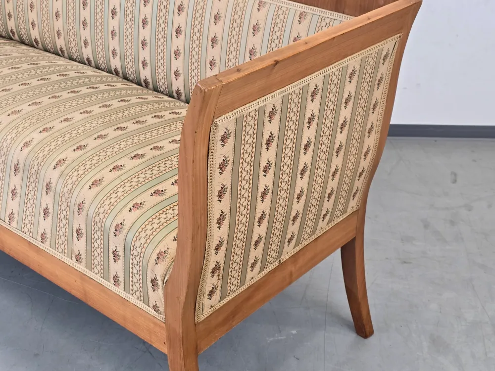 BIEDERMEIER SOFA Antik Couch Nussbaum Vintage Küchensofa Bank Klassisch Retro