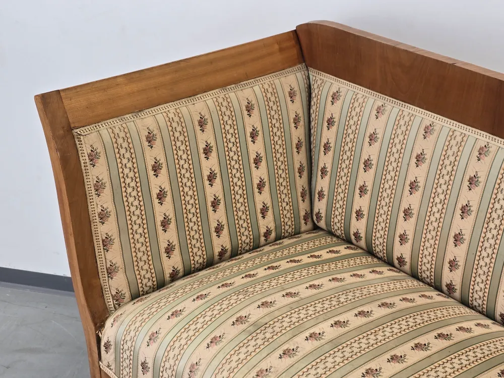 BIEDERMEIER SOFA Antik Couch Nussbaum Vintage Küchensofa Bank Klassisch Retro