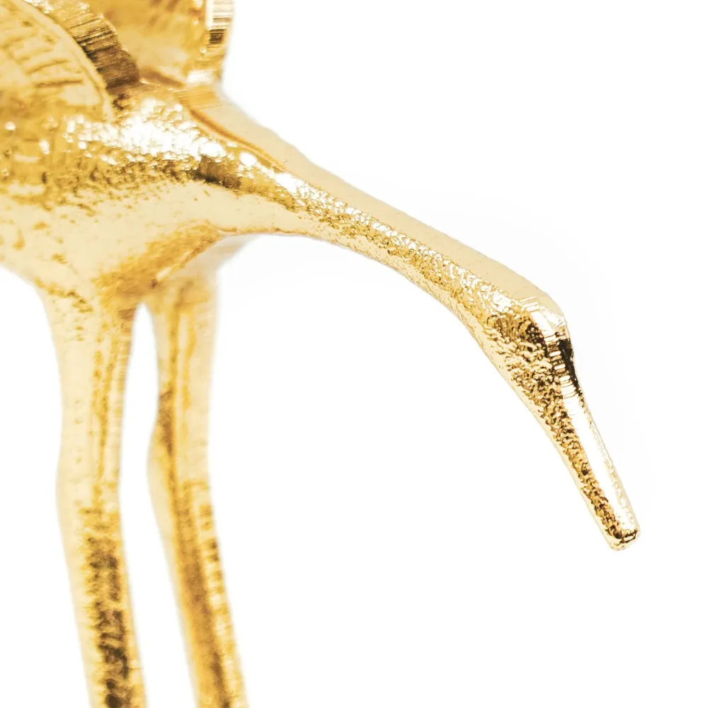 HV Bird Action Kerzenständer Gold (19x10x20cm)