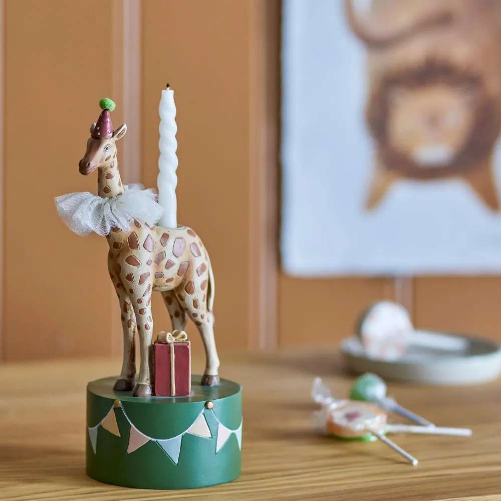 Bloomingville Mini Birthday Kerzenständer Form einer Giraffe Flor