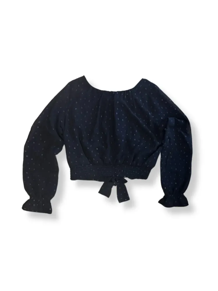 Bluse Mädchen schwarz Gr.140 | H&M