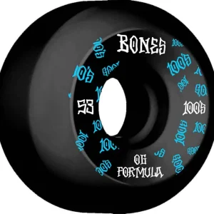 Bones 53mm 100A V5 OG Formula Sidecut Wheels Black