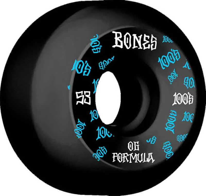 Bones 53mm 100A V5 OG Formula Sidecut Wheels Black