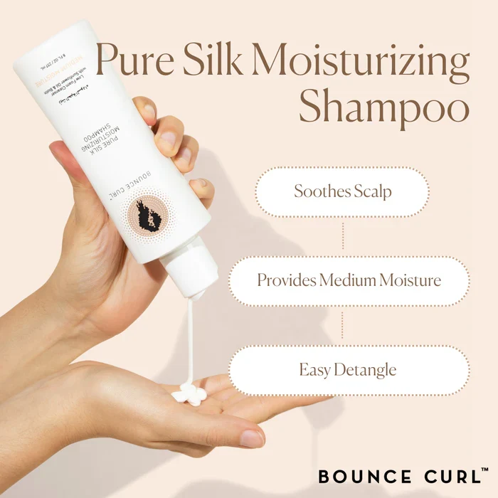 Bounce Curl Pure Silk Feuchtigkeitsspendendes Shampoo
