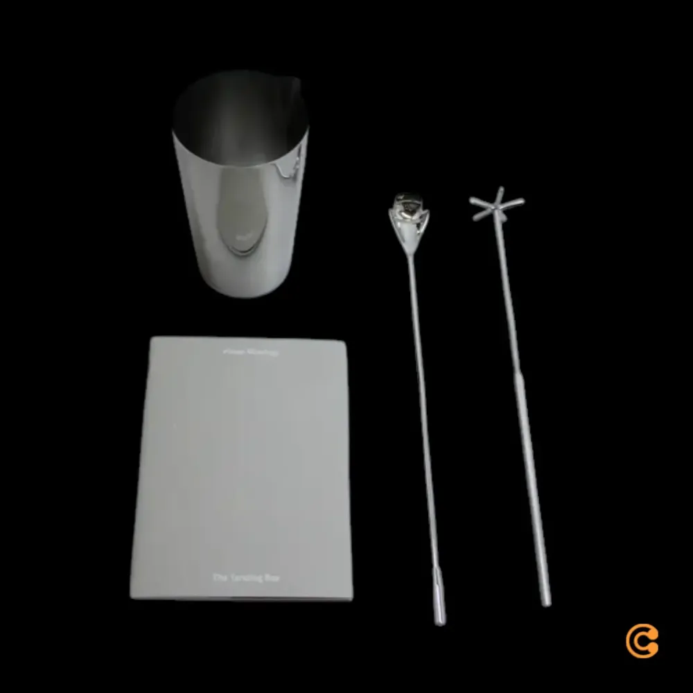 B-Ware Alessi Barset Mixer Set Mixbecher Cocktailset Edelstahl Rührlöffel Siehe Text