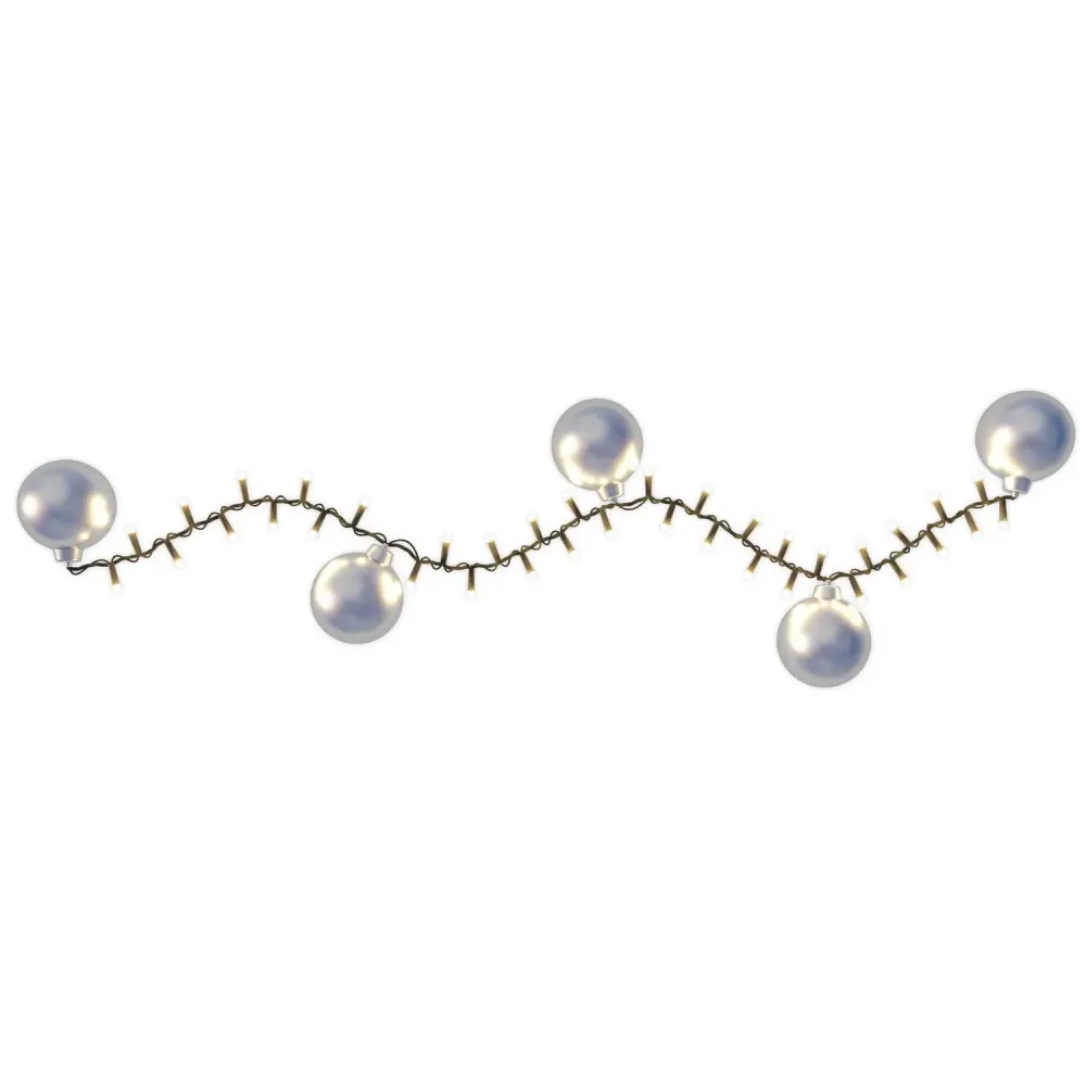 B-Ware Hemsson Led Lichterkette Lichtergirlande Weihnachtsbaum Silber 550 Le Ds 4 Stück