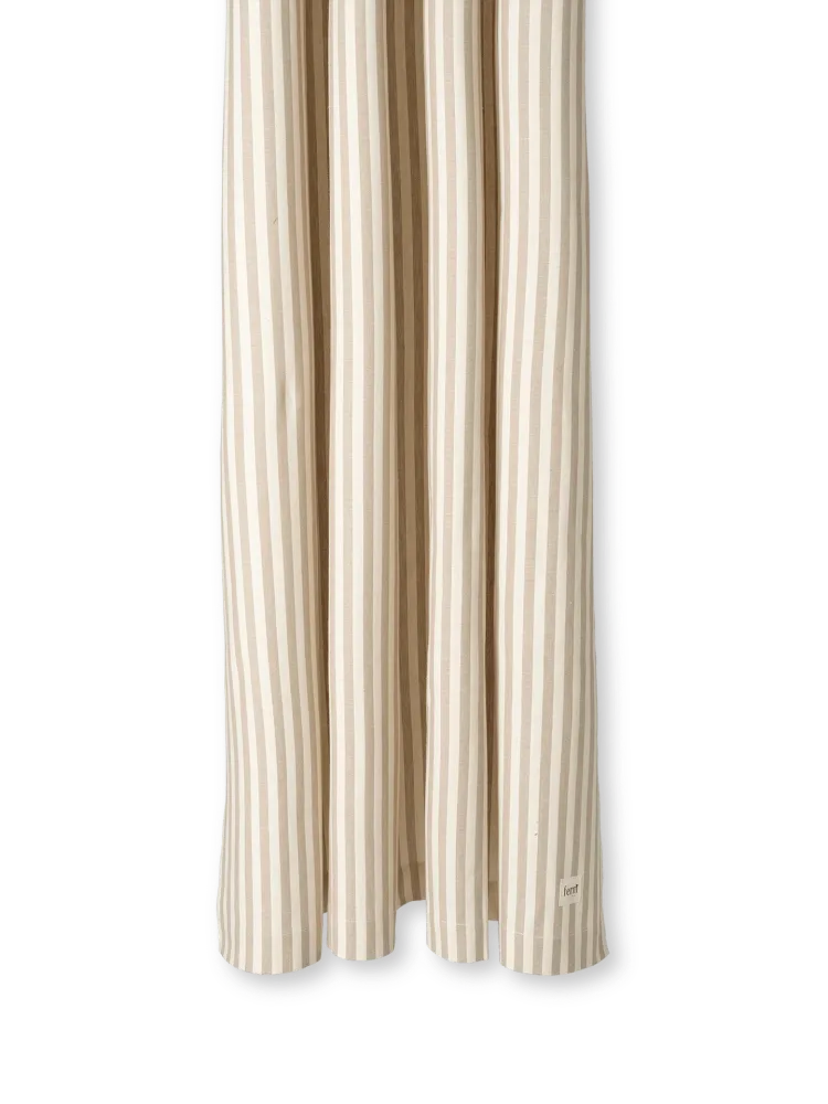 Chambray Shower Curtain - Sand/Off-White