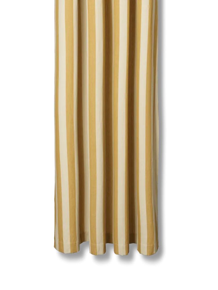 Chambray Shower Curtain - Warm Yellow/Parchment