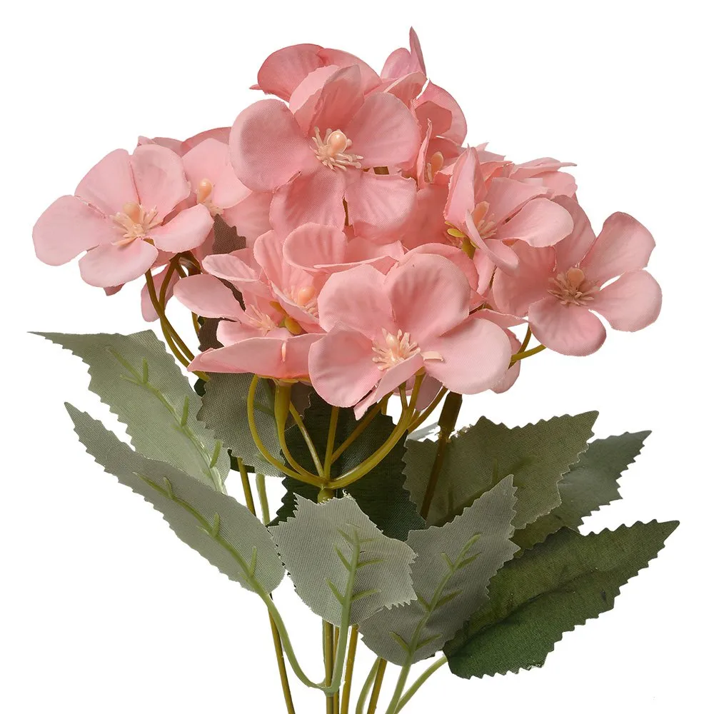 Clayre & Eef - Künstliche Blume Hortensie rosa 30 cm