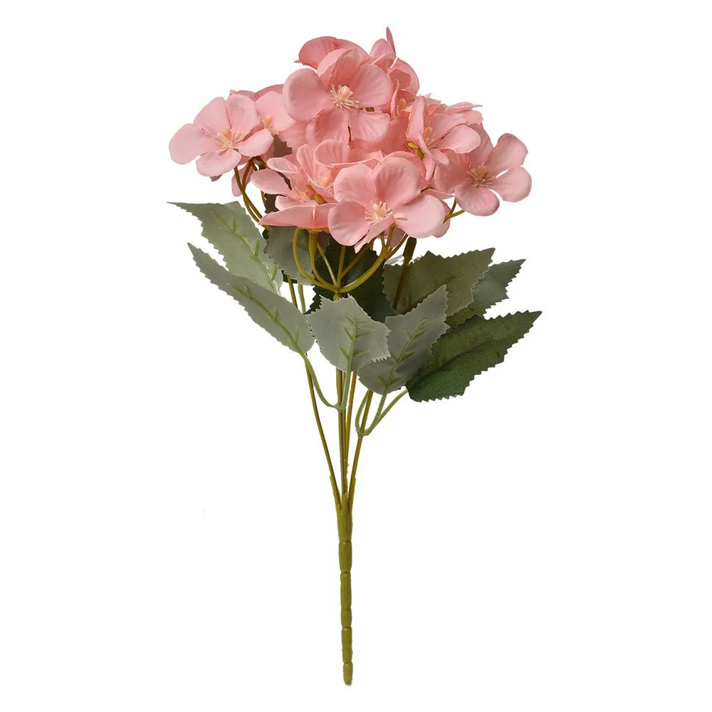 Clayre & Eef - Künstliche Blume Hortensie rosa 30 cm