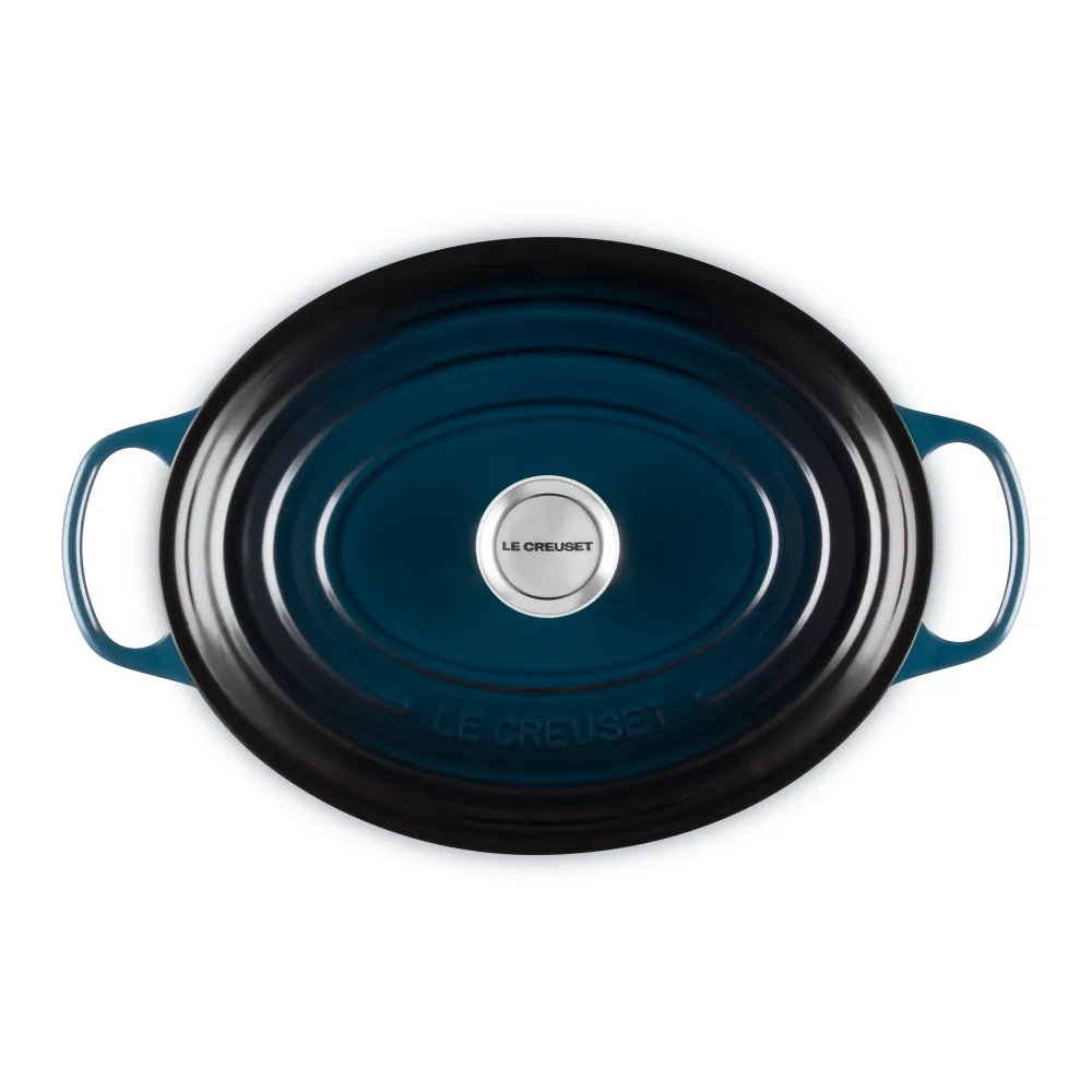 Le Creuset Bratpfanne Oval Signature 'Nuit' Ø31cm / 6,3L
