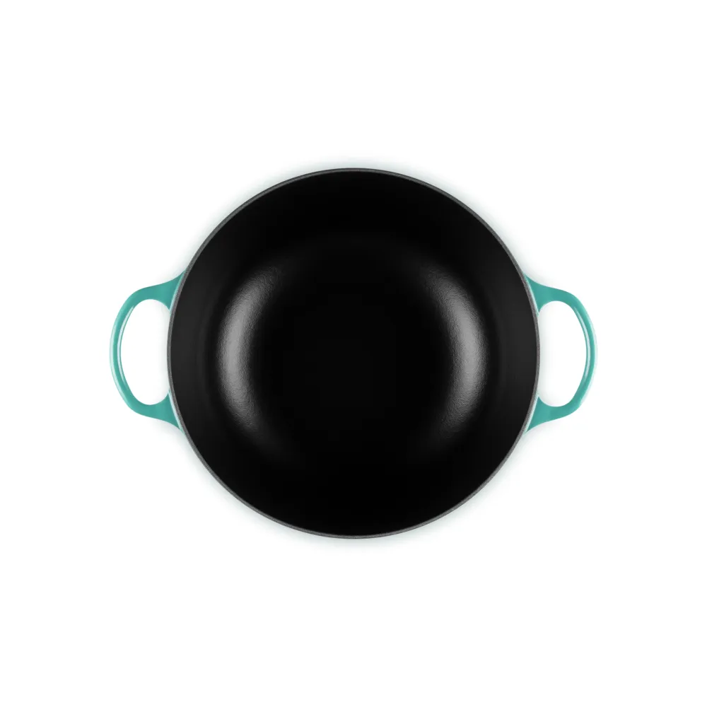 Le Creuset Marmite Bratentopf Signature „Bleu Riviera“ Ø26cm / 4,1L