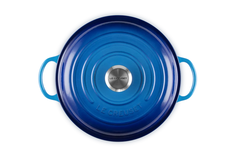 Le Creuset Marmite Schmortopf mit hohem Deckel Signature 'Azur' Ø26cm / 4,1L