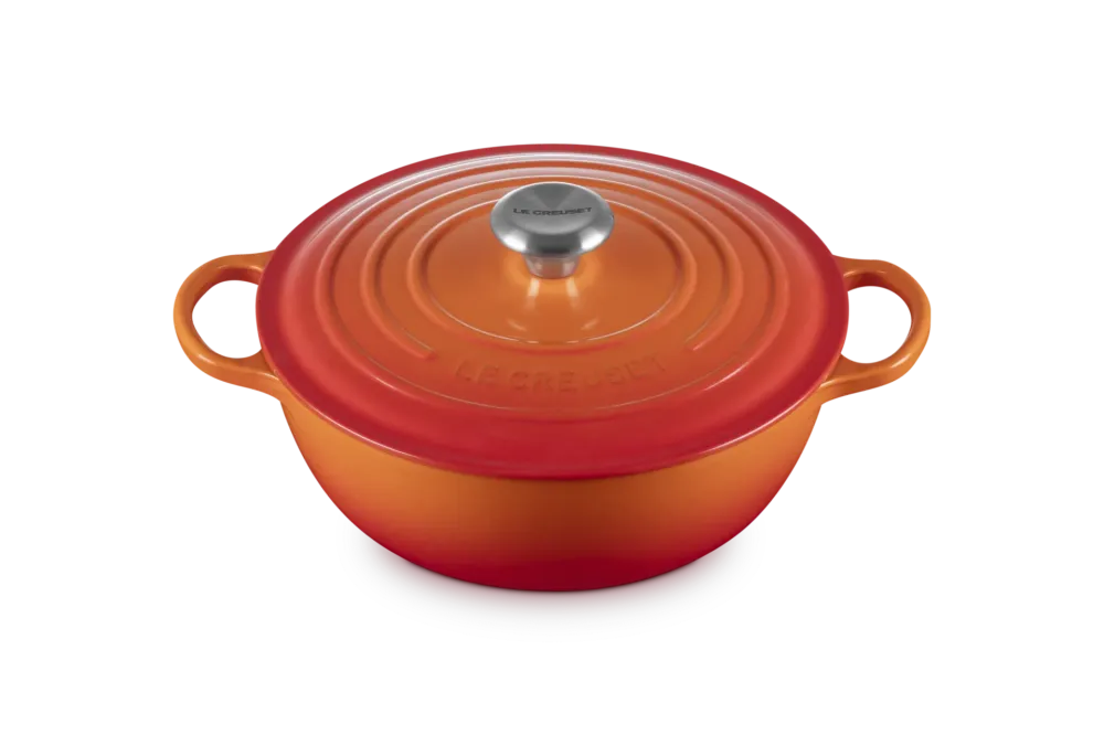 Le Creuset Marmite Signature Schmortopf „Orangerot“ Ø 26 cm / 4,1 l