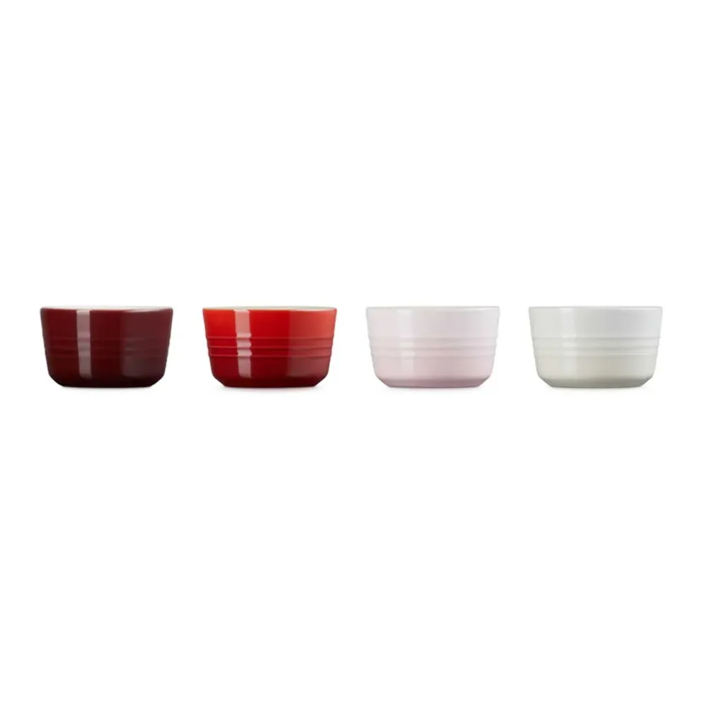 Le Creuset Set mit 4 Petit Fours Mini-Ramekins