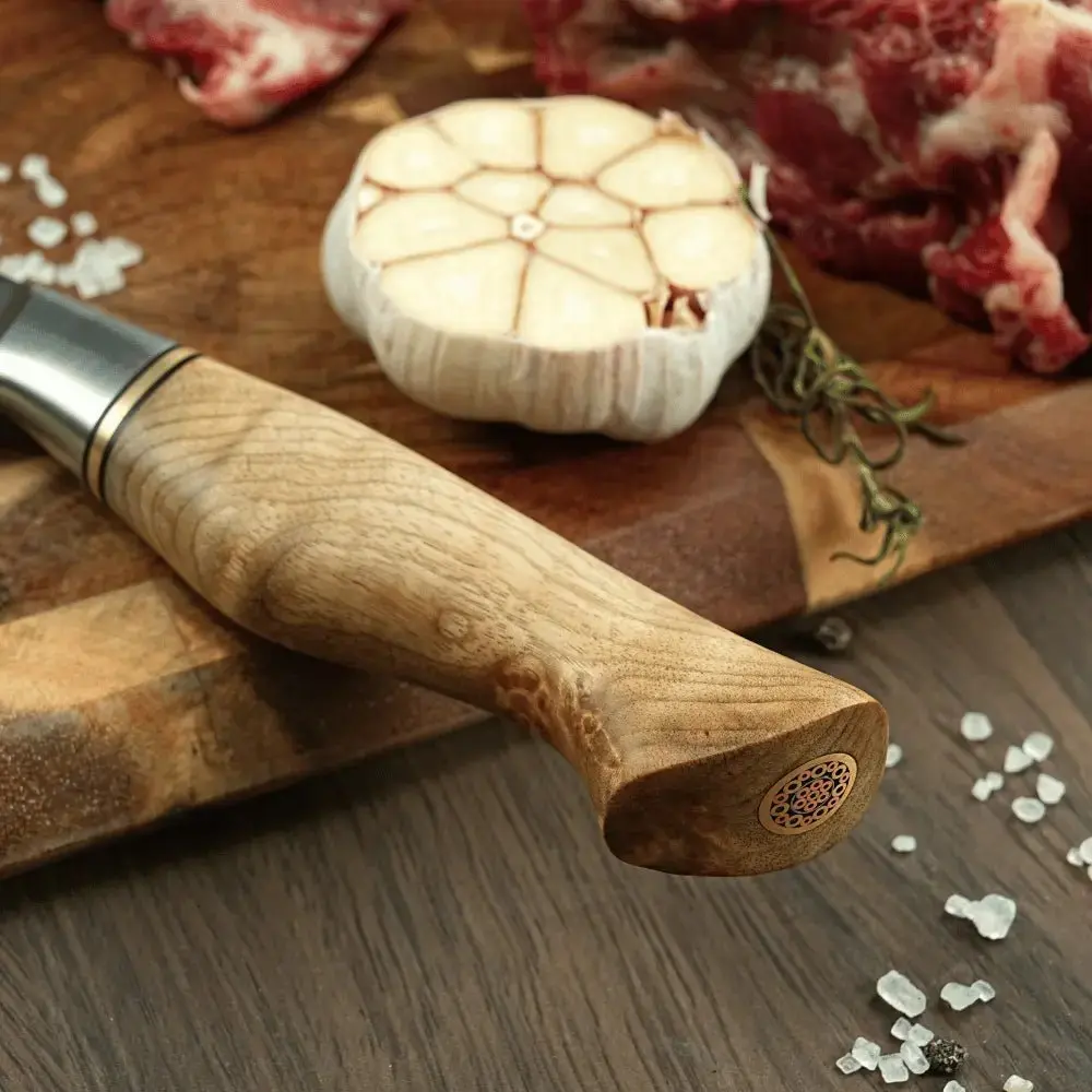 Damast Steakmesser Bergahorn