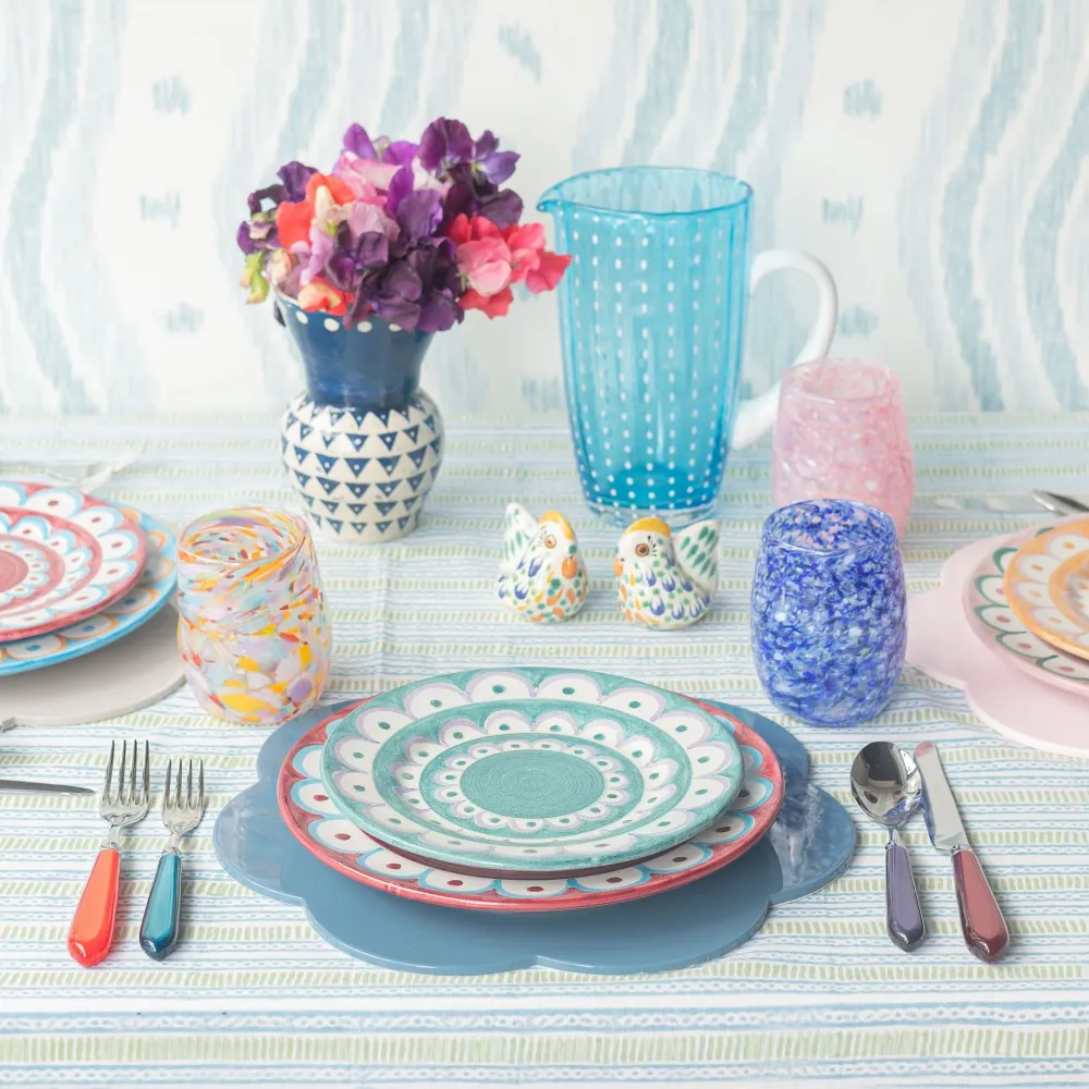 Denim-Lack-Tischsets – 4er-Set