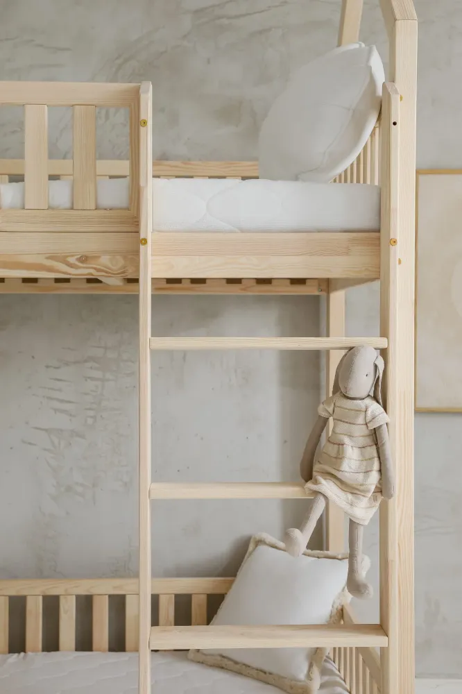 Design4kids Etagenbett Giulio Komfort I - 190x90 Naturholz