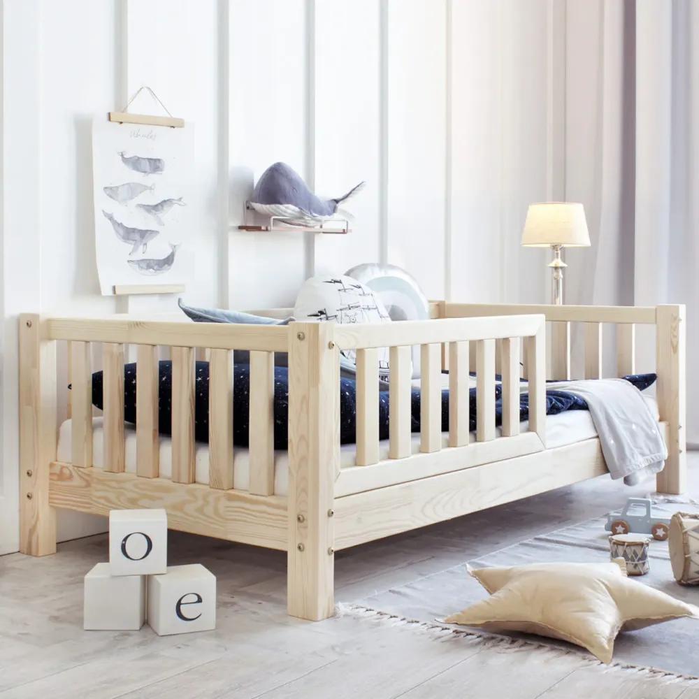 Design4kids Kinderbett Bino Komfort - 160x80 Naturholz
