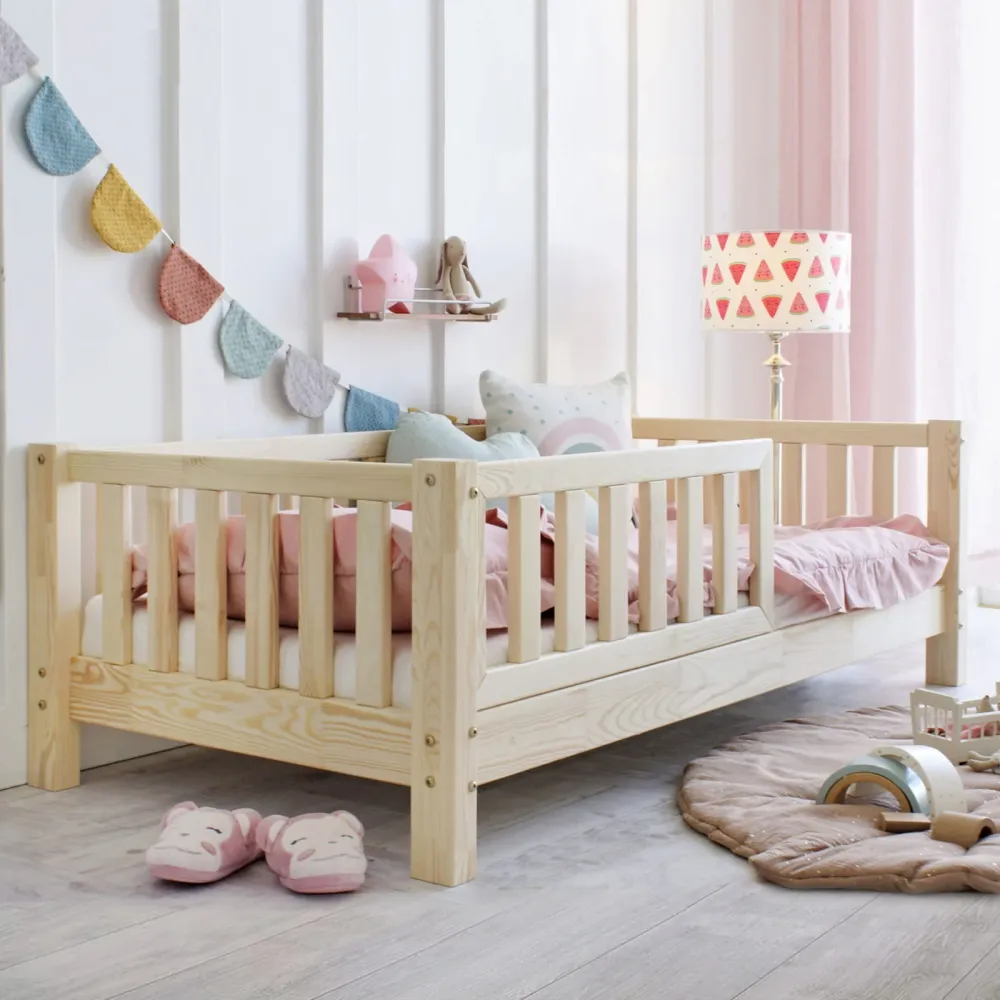 Design4kids Kinderbett Bino Komfort - 160x80 Naturholz