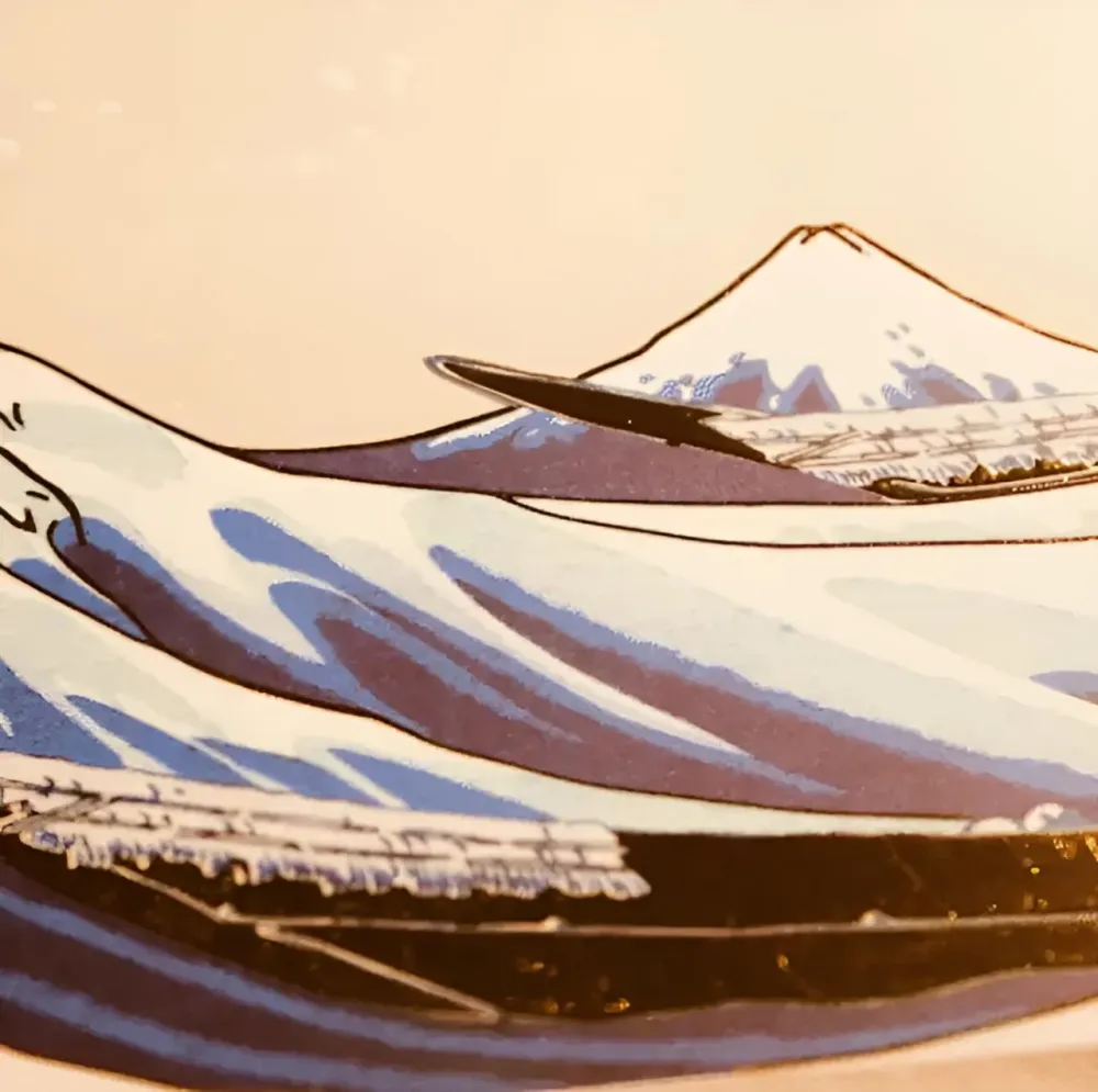 Die Große Welle vor Kanagawa Satz von 4 Tischsets
