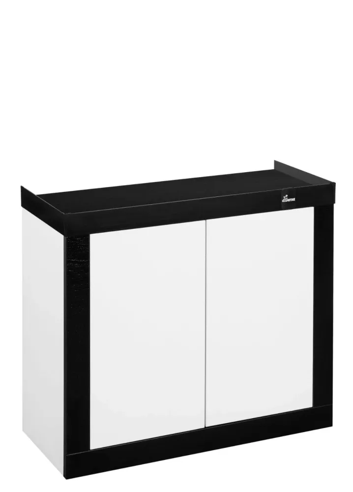 Diversa Aquarium Unterschrank Fine Line 120x40x70cm rechteck white-black