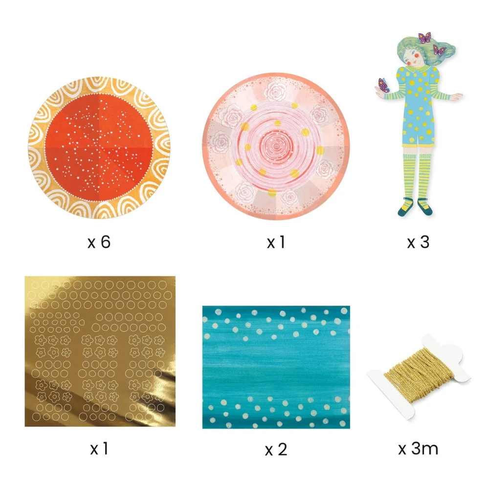 Djeco Kinder-Kunstset Paper Creations