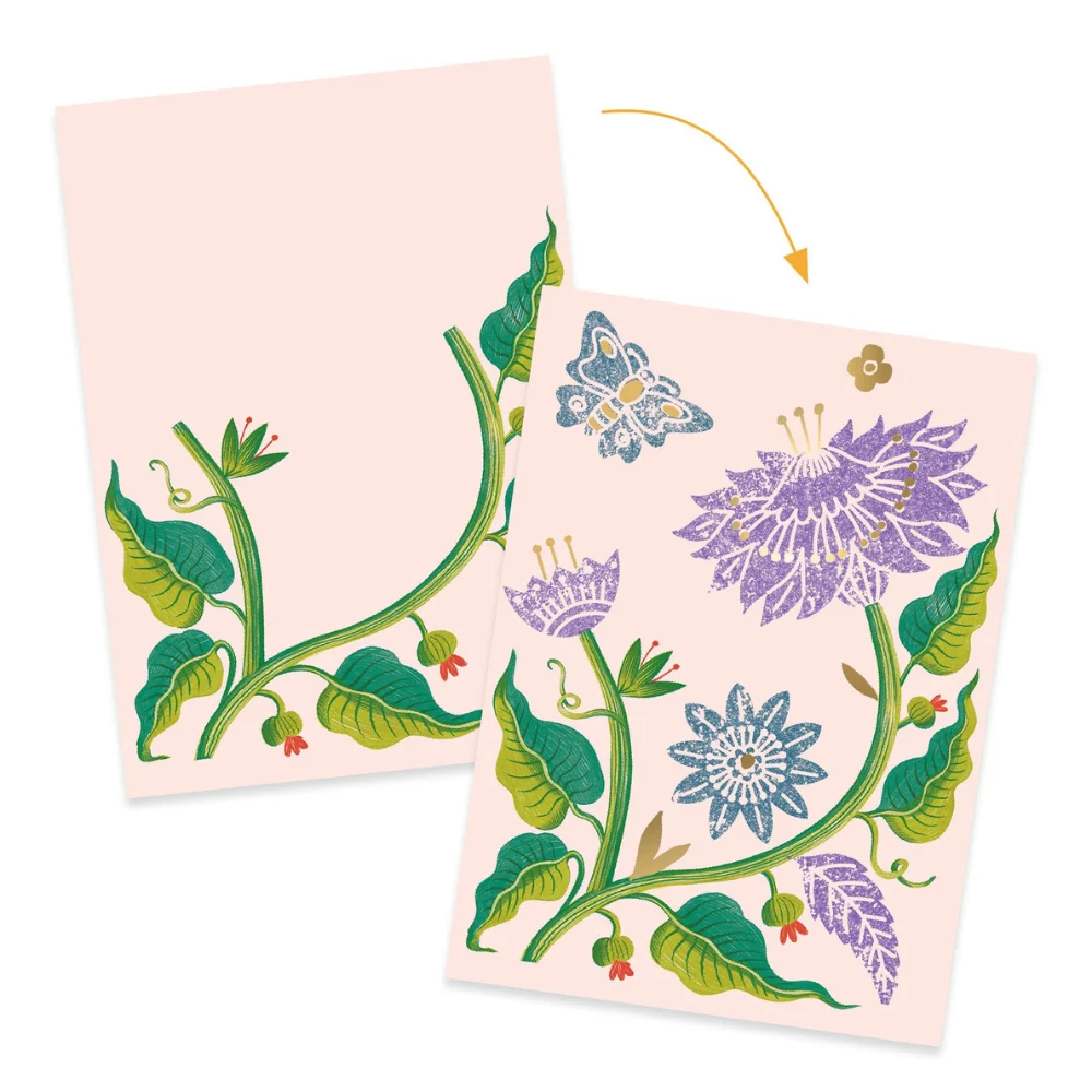 Djeco Kreativstempel Gravurset Natur