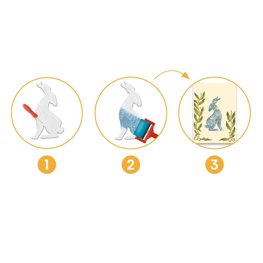 Djeco Kreativstempel Gravurset Natur