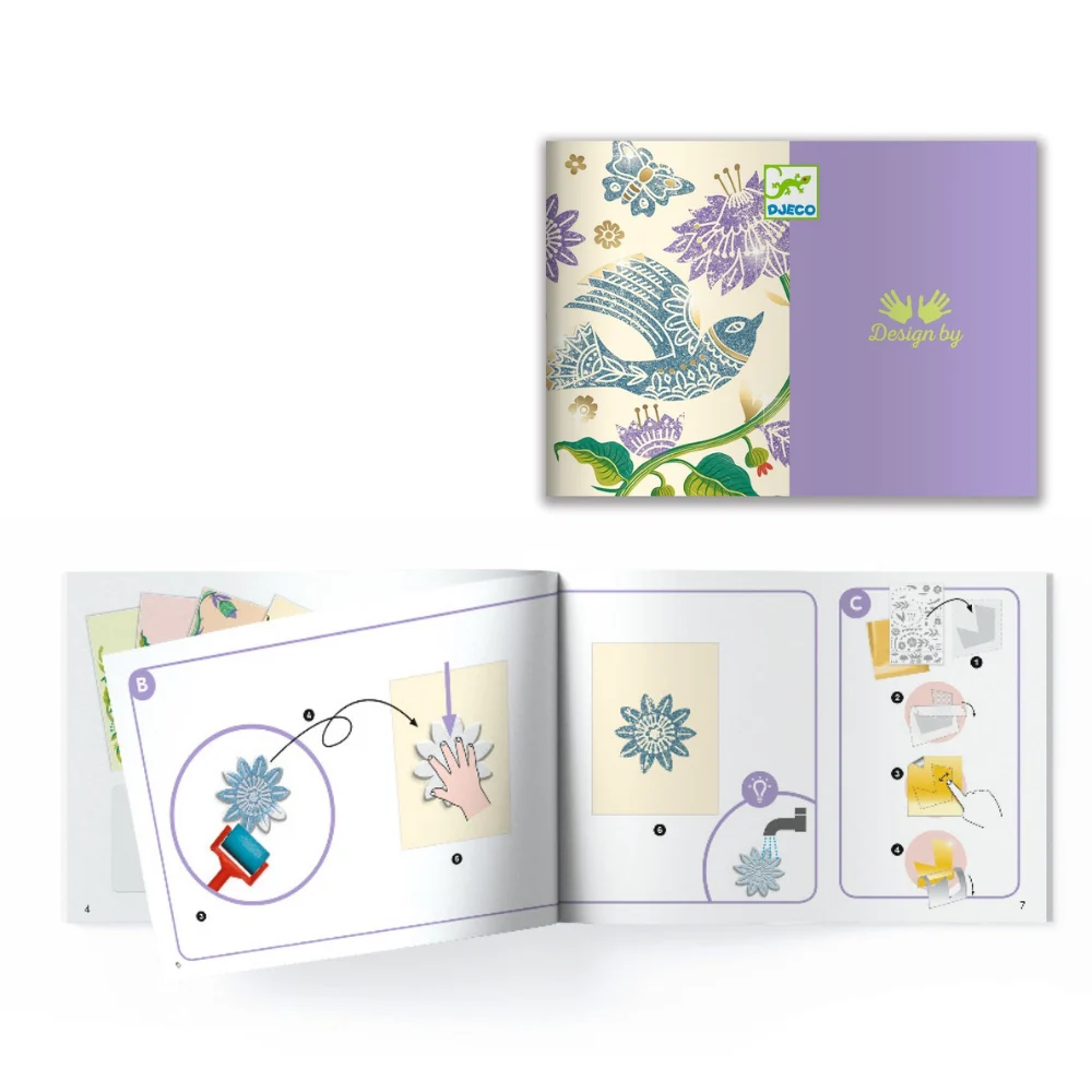 Djeco Kreativstempel Gravurset Natur