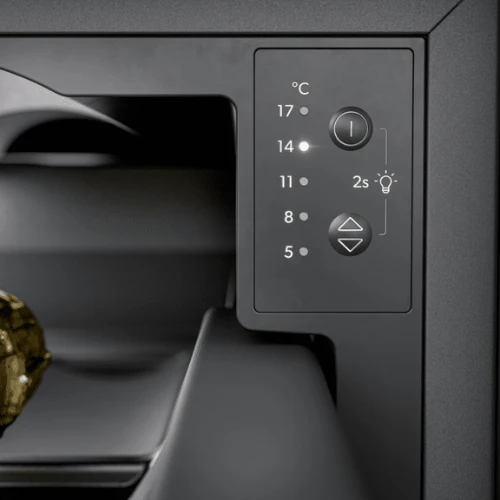 Dometic DrawBar 5B Kompakt-Weinkühlschrank, 5 Flaschen, schwarze Glastür