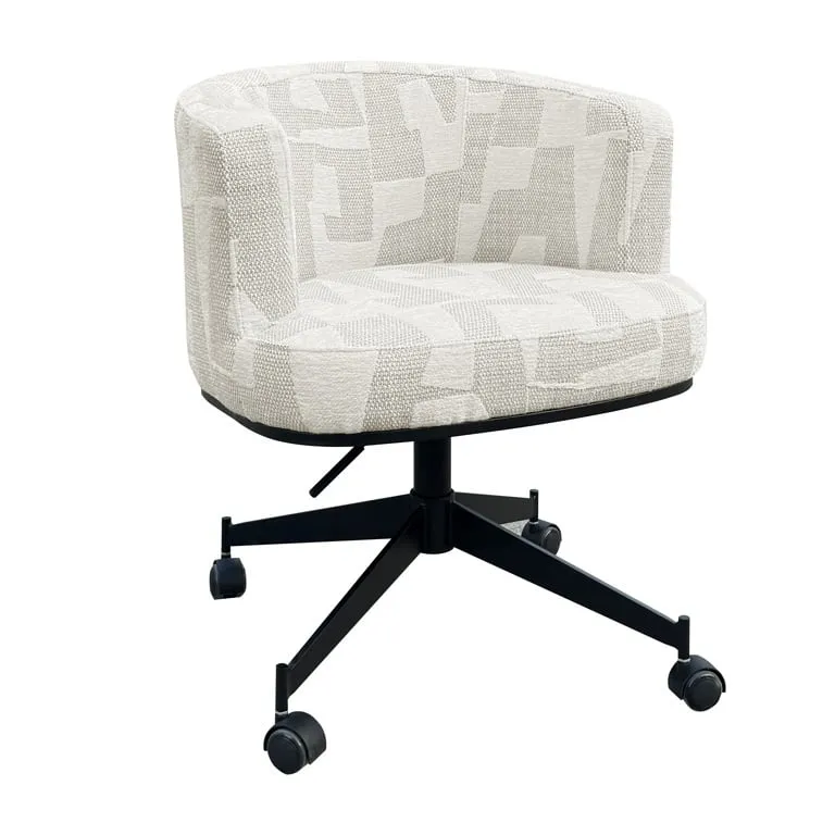 Drehstuhl Rochenne mit Rädern beige graffic (Beige graffic)
