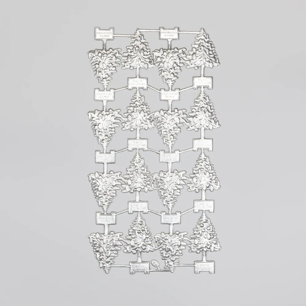 Dresdner Ornamente Weihnachtsbäume silber