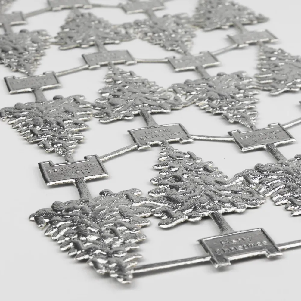 Dresdner Ornamente Weihnachtsbäume silber