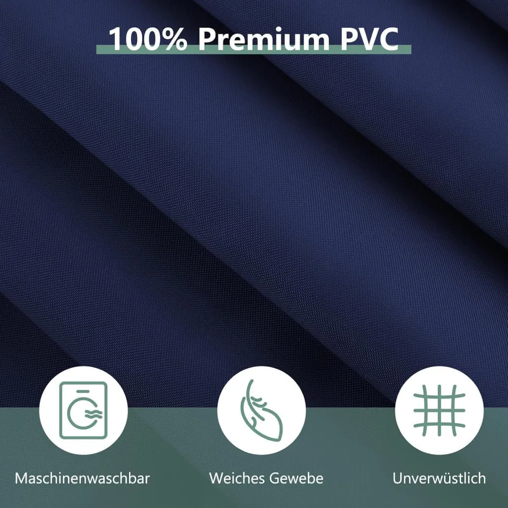 Duschvorhang 120x200 cm Dunkelblau Anti-schimmel PVC