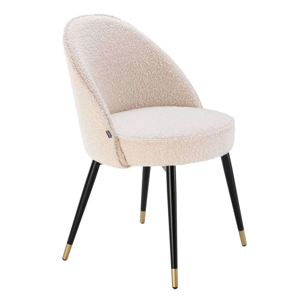 Eichholtz Esszimmerstuhl Cooper – Bouclé Cream (Set aus 2)