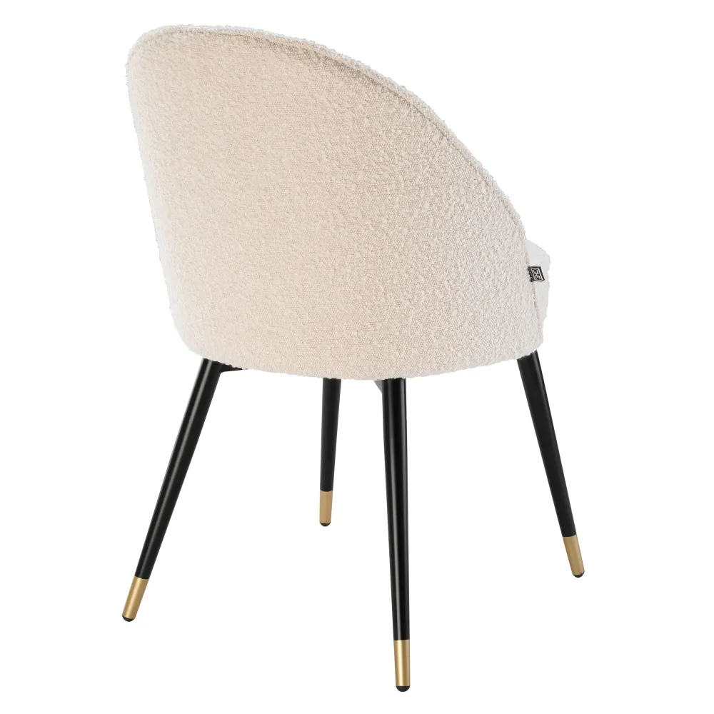 Eichholtz Esszimmerstuhl Cooper – Bouclé Cream (Set aus 2)